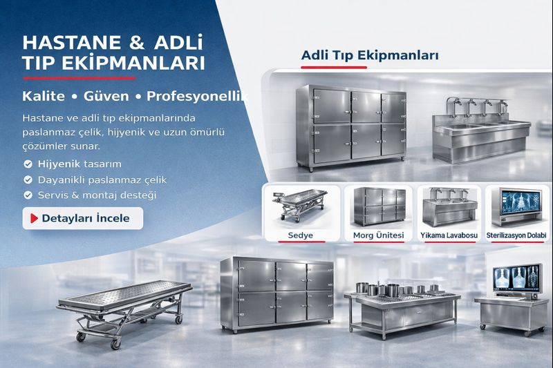 Yıldızlar Soğutma | Paslanmaz Hastane ve Adli Tıp Ekipmanları Üretimi