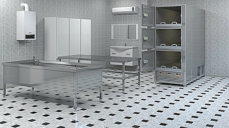 Adli tıp ve hastane standartlarına uygun morg ünitesi üretimi Yıldızlar Soğutma’da. Paslanmaz gövde, güçlü izolasyon, stabil sıcaklık; 1/2/3 kişilik kapasiteyle.