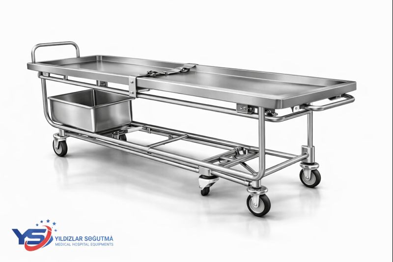 Cenaze Taşıma Arabası (Paslanmaz Krom Çelik)
